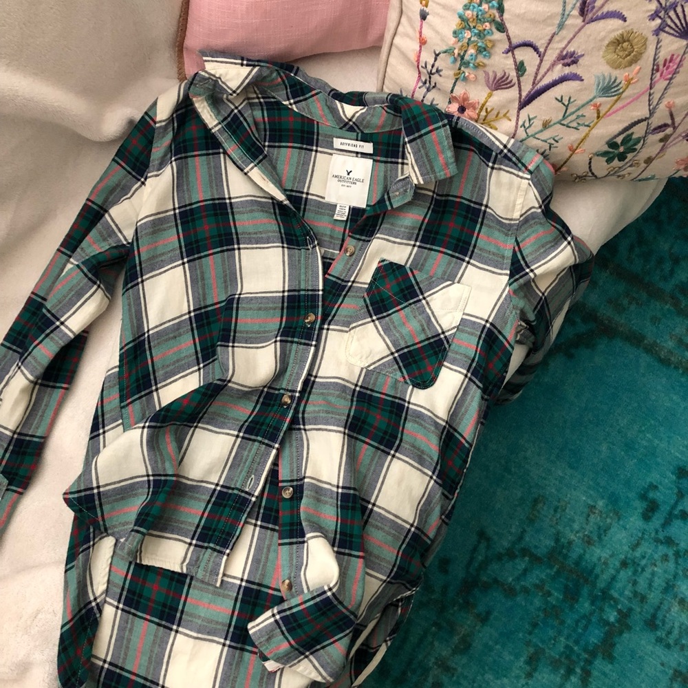 AE Amazingly Soft Boyfriend Fit Flannel